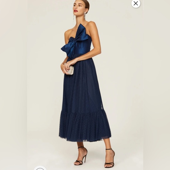Hutch Strapless Navy Blue Dress - Picture 6 of 13